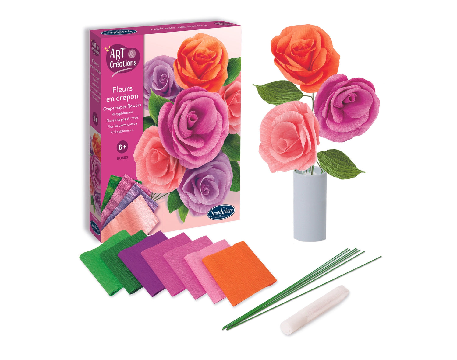 Art & Creations Květiny V Crepon - Růže