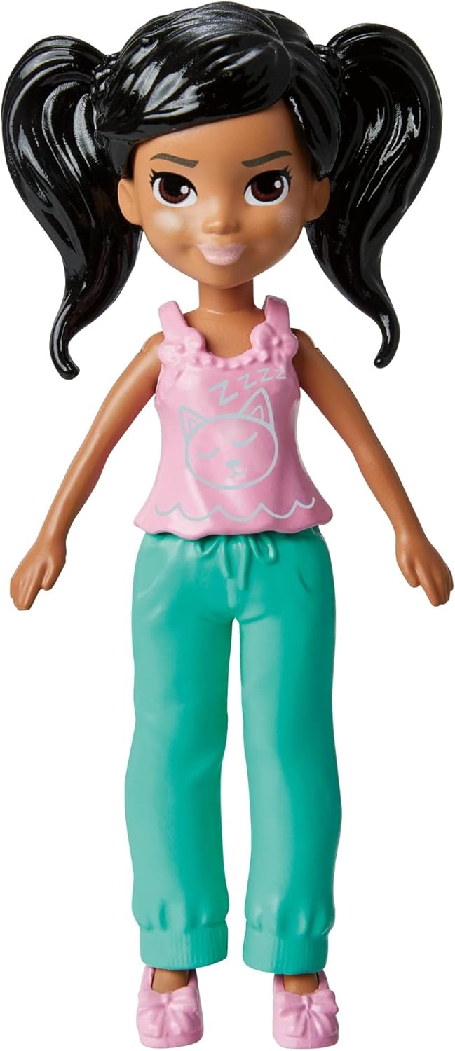 Mattel Polly Pocket - Panenka pro relaxaci doma s domácím mazlíčkem (HKV92)
