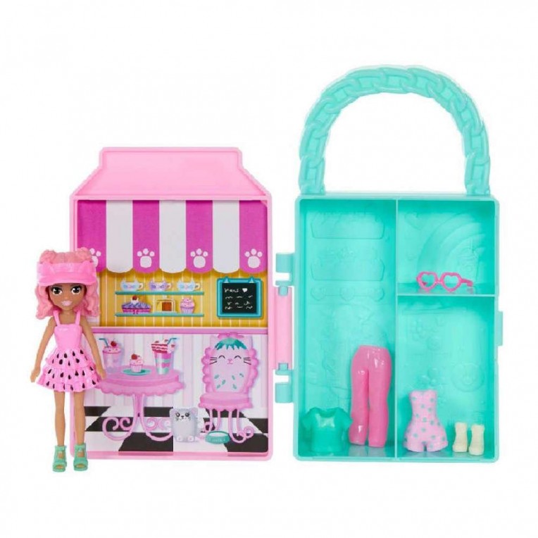 Mattel Polly Pocket - Lil' Styles Case Pink (HTV01)