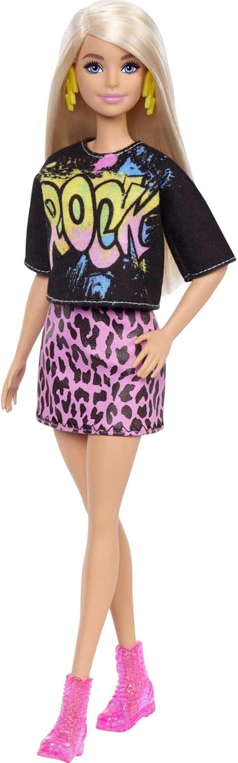 Barbie Fashionista Doll z Rock'n'Roll Oblačili (GRB47)