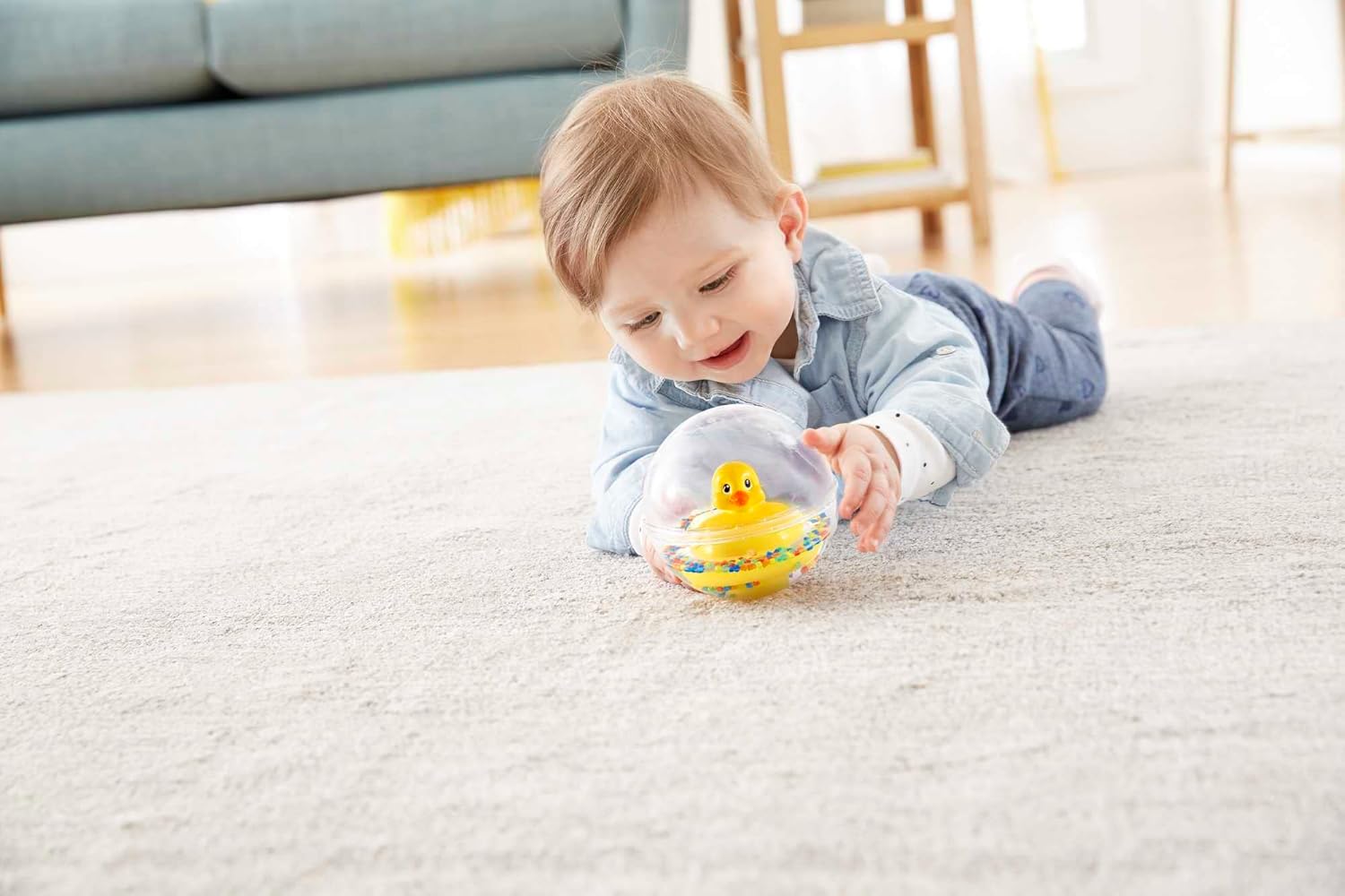 Fisher-Price – vodní koule se žlutou kachnou (75676)