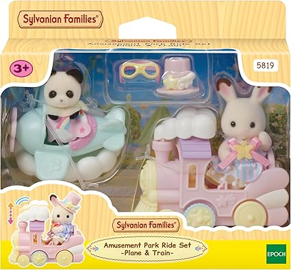 Sylvanian Families – Herní sada do zábavního parku – Letadlo a vlak