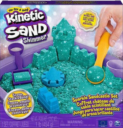 Kinetic Sand Shimmer - Shimmering Sandbox Set (zelená) (6061828) 