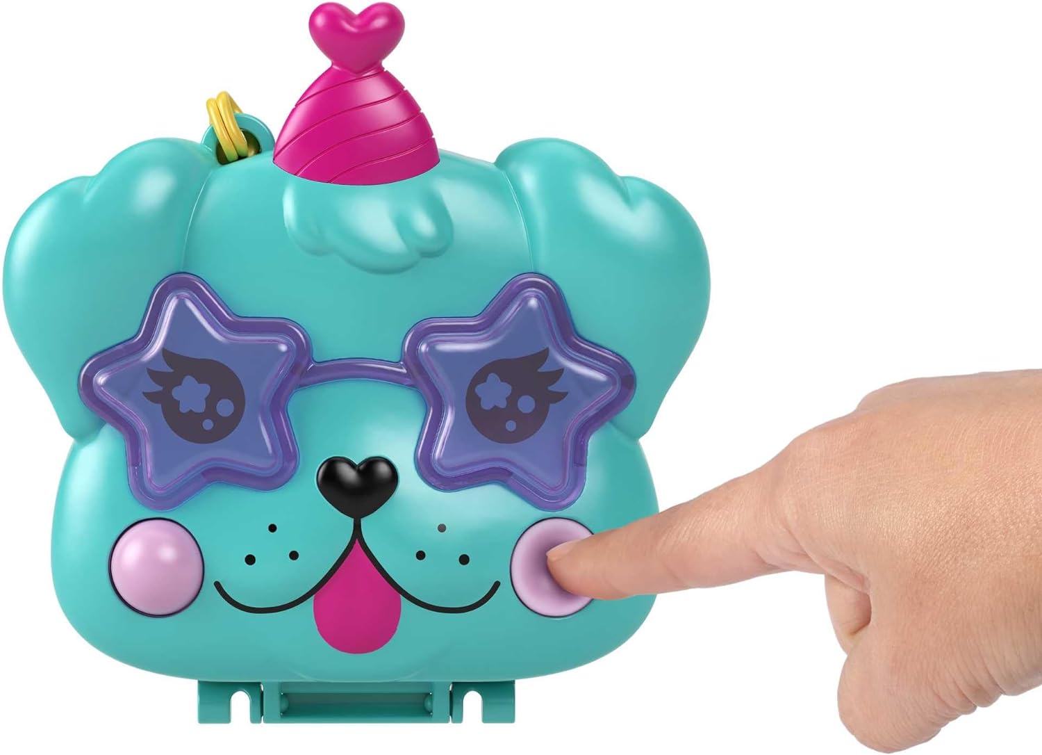 Mattel Polly Pocket – Oslava narozenin štěněte v kompaktní formě (HKV30)