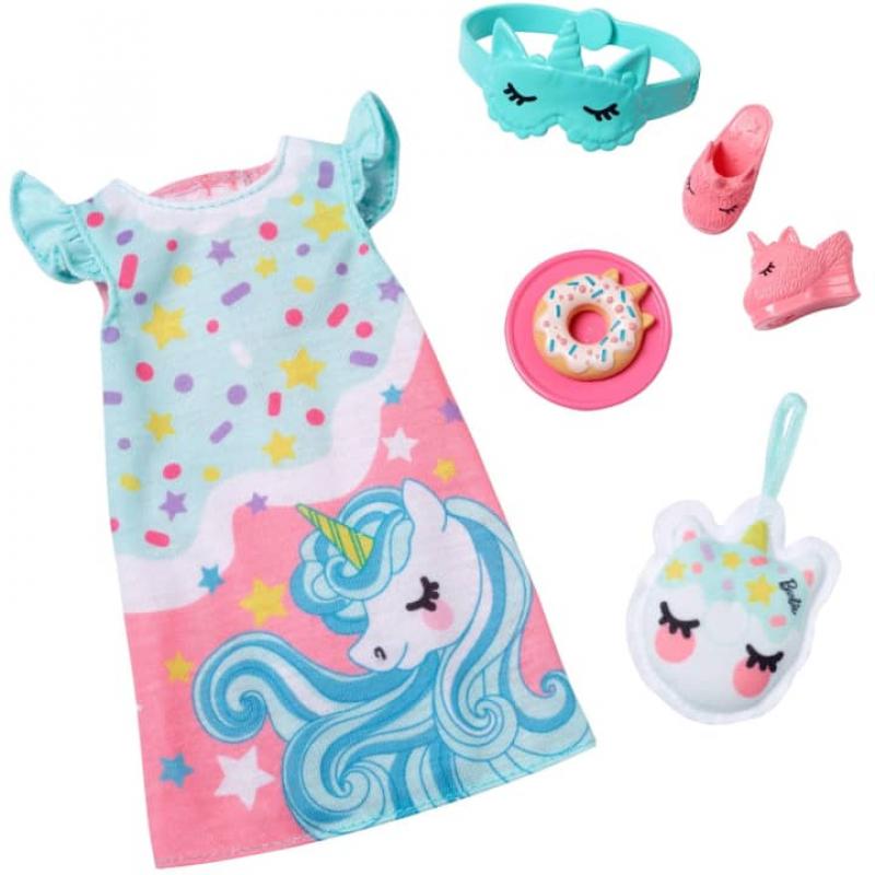 Mattel Barbie - Módní pyžamový set Unicorn na spaní (HMM57)