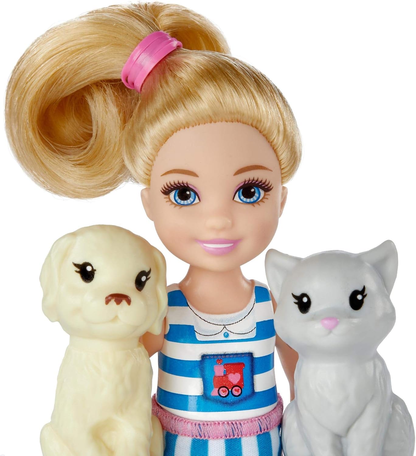 Barbie Chelsea Vláček Choo-Choo s panenkou, barevná herní sada s doplňky (FRL86)